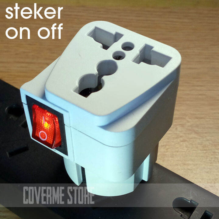 Steker On Off dg indikator lampu 6A/250V SNI | Lazada Indonesia