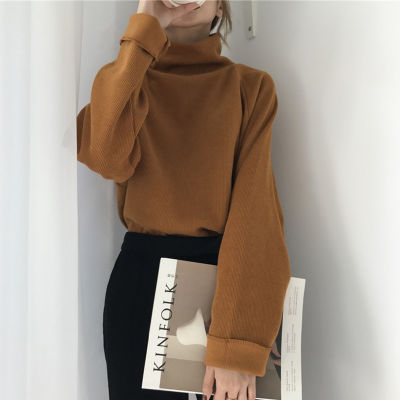 Winter White Turtleneck Sweater Women Casual Loose Jumper Knitted Sweater Long Sleeve Women Pullover Sweaters Pull Femme 10979