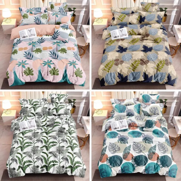 Arkeyema 3 in 1 Canadian Cotton Bedding Set Lazada PH