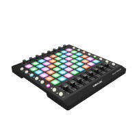 Nsbk53eemmt PAD48กลอง MIDI USB แบบพกพาเกมแพดบลูธูทเชื่อมกับโทรศัพท์48แผ่นไฟ RGB Backlit 8ลูกบิด16ปุ่ม8เลื่อนกระแสตรง USB แหล่งจ่ายไฟ USB