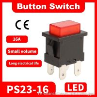 【hot】✟❏  2pcs 16A 4 Pins Locked Push Electrical Rocker With 250V PS23-16 T105