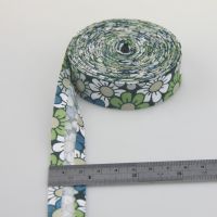 Cotton Bias Binding Tape Fabric 20mm 34" Floral Stripe Single Fold Bias Tape Ribbon Prefolded DIY Craft Apparel Sewing