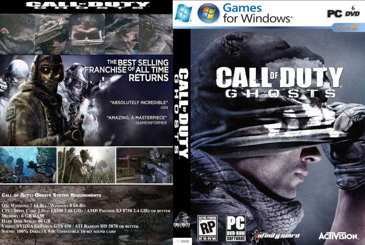 XBOX 360 Call Of Duty Ghosts DVD Install & Game Discs