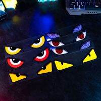 S397 Devils Eye Reflective Stickers for Motorcycle Scooter Helmet Waterproof Decals Car Window Creative Trunk Scratch Patches