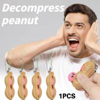 Antistress Keyring Infinite Popper Fidget Toys Decompression Keychain Peas Peanut Toys H5Y8