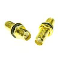 SMA 2 Dual Female Connector Socket SMA Female To SMA Female Plug O-ring Bulkhead Panel Mount Nut Gold Plated Brass RF Coaxial