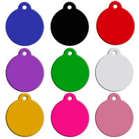 Wholesale 100pcs Dog Pet ID Tags Pendant Cat Pet Dog ID Tag Lost Tag Puppy Cat Name Address Pendant Tag Round Collar Accessories