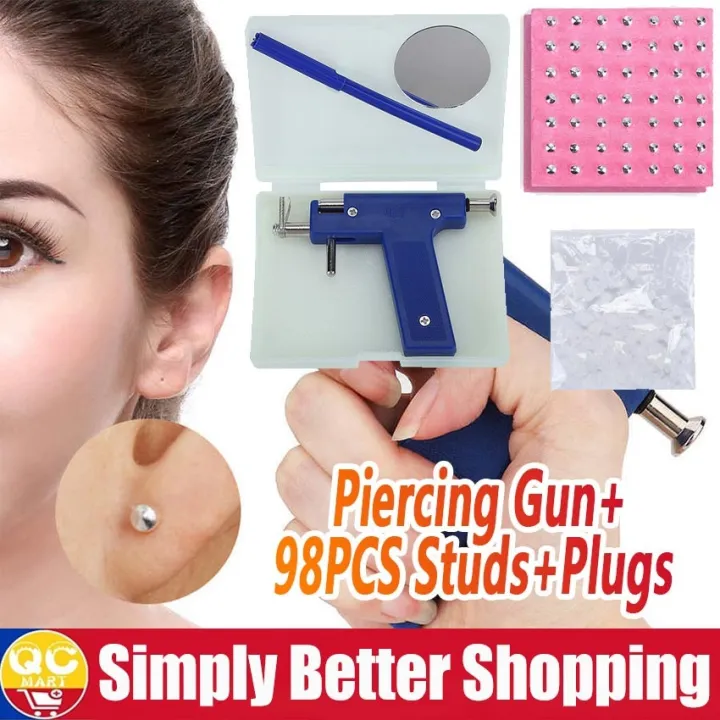 Professional Body Piercing Tool Kit Ear Nose Body Navel Piercing Gun ...