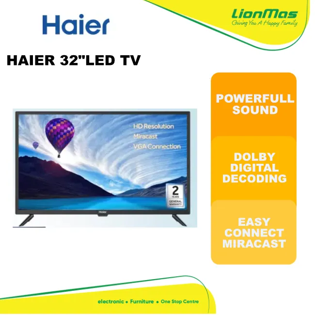 HAIER 32"LED TV HAI-LE32F6000M | Lazada