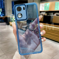 เคสซิลิโคน TPU เปลือกวุ้นสำหรับ Realme C55 C33กระจกเคสโทรศัพท์โปร่งใสแบบนิ่มบางขอบตรง C30S C30