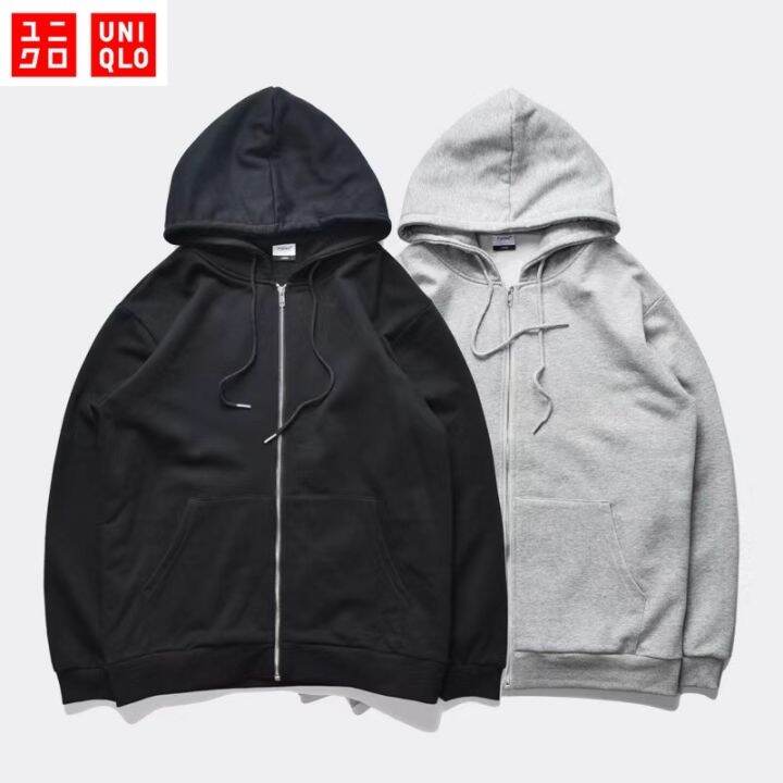 m-5xl-40-110kg-uniqlo-เสื้อกันหนาว-ไซส์ใหญ่-แฟชั่น-ผู้ชาย-แขนยาว-เสื้อฮู้ด-เสื้อกันหนาว-ซิปหน้า-มีเชือก-หลวมๆ