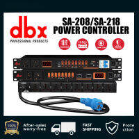 DBX SA-208/SA-218 มืออาชีพ 8+2 ซีเควนเซอร์พลังงาน 8 เต้ารับไฟฟ้าที่ควบคุมได้ + เต้ารับไฟฟ้าเสริม 2 ช่อง, อินเทอร์เฟซ USB, สวิตช์บายพาส, การป้องกันอุปกรณ์ที่ทรงพลัง, ลําดับการบูตแบบคลิกเดียว 1 ~ 8 ช่องรองรับการบูตอิสระเปิด/ปิด