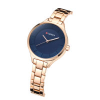 CURREN New Fashion Creative Women Watches Dress Ladies Bracelet Watch Rose Gold Female Clock Full Steel Wristwatch Gift