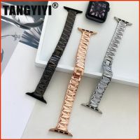 ☒▧▤ Fashion INS Pyramid Strap For Apple Watch Ultra 49mm iWatch Series 6 7 8 SE 5 38/40/41mm 42/44/45mm Metal Steel Band Bracelet