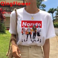 เสื้อยืดฮิปฮอปพิมพ์ลายการ์ตูน Naruto Cool Harajuku แฟชั่นญี่ปุ่นสําหรับผู้ชาย  5HOW