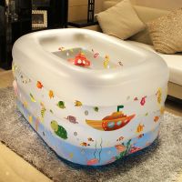 [COD] Baby swimming pool home newborn inflatable young children baby bath bucket thickened folding indoor childrens paddling