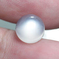 4.10 ct มูนสโตน (Moon Stone) 1 ชิ้น สีขาวเหลือบขาว