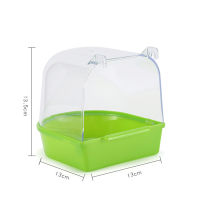 SL Removable Bath Box Bathing Basin Bird Cage Accessories Supplies For Small Birds Parrots