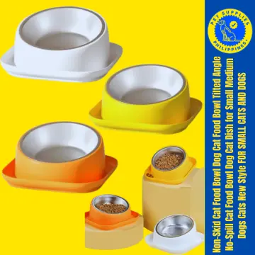 No spill on sale cat food bowl