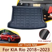 พรมรองสัมภาระกันน้ำสำหรับ KIA Rio X-Line X Linev KX Cross 2018 ~ 2024 2023 2022 2018 2019อุปกรณ์เสริมพื้นถาดพรมกระโปรงหลังรถ