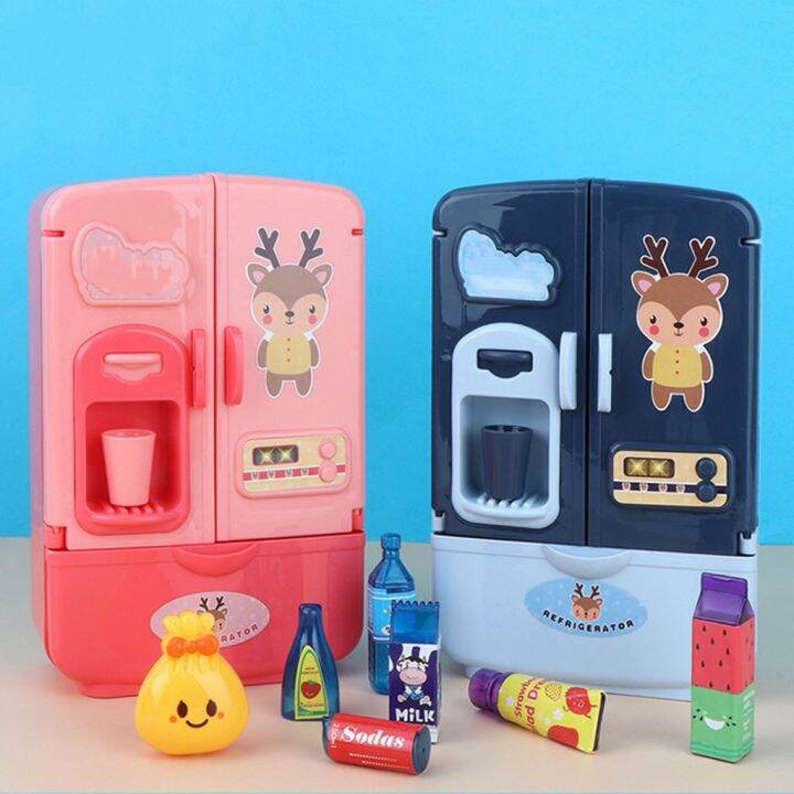 1set Mini Simulational Refrigerator Kitchen Toy Children Play House ...