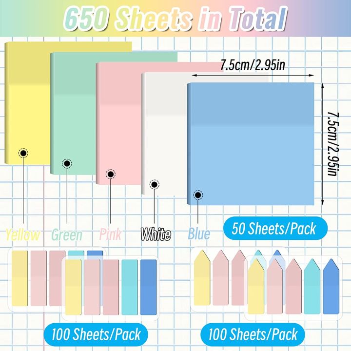 ๑-50-sheets-transparent-posted-it-sticky-note-tabs-page-pads-posits-to-do-list-papeleria-journal-school-stationery-office-supplies