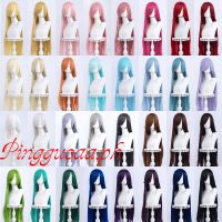 Manmei วิกผมยาวตรง สีชมพู สีแดง ทนความร้อน 100 ซม. 1-15 สําหรับคอสเพลย์