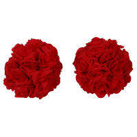 8"(20cm)Wedding Decorations Artificial Rose Silk Flower Ball Centerpieces Mint Decorative Hanging Flower Ball Wine