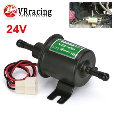 Universal 24V Electric Fuel Pump Low Pressure Bolt Fixing Wire Diesel Petrol HEP-02A For Car Carburetor Motorcycle ATV Gold