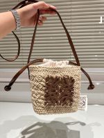 NOWDSL*E Fashion Versatile Woven Vegetable Basket with Inner Bag Crossbody Bag
