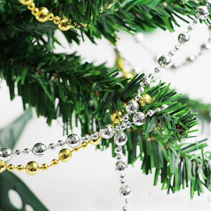 Christmas Decoration With Bead Chain Hanging Pearl Ornament For Tree