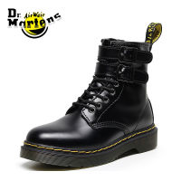 Martens Air Wair 1460ที่รัดคู่ Crusty รุ่นคู่รักรองเท้าผู้หญิงรองเท้าบูทมาร์ติน,รองเท้าบูทหนังหุ้มข้อสูงสำหรับผู้ชายมอเตอร์ไซค์ที่รัดคู่ไซเปอร์