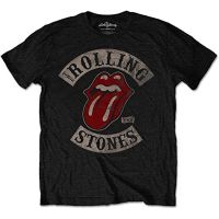 2023 NewRolling Stones-เสื้อยืดแขนสั้นผู้ชาย,เสื้อสีดำ,Big Metal Rock, 1978 Tour