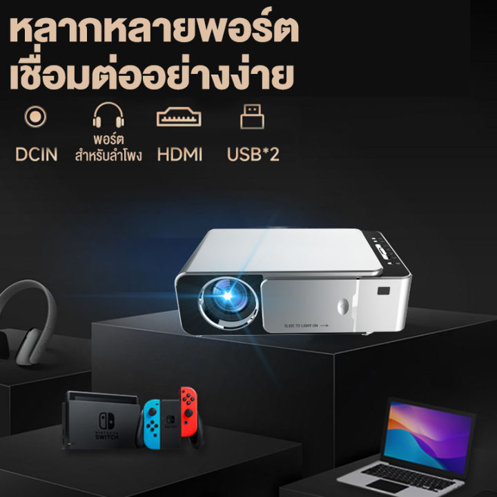 โปรเจคเตอร์-รุ่นใหม่ล่าสุด-android-10-0-เชื่อมต่อกับ-wifi-projector-เชื่อมต่อโทรศัพท์-4k-พร้อมแอพ-netlfix-disney