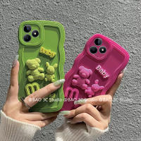 ใหม่ เคสโทรศัพท์ Phone Case Realme C53 C51 NFC เคสโทรศัพท INS น่ารักการ์ตูนแฟชั่น3D หมีกระต่ายกรอบป้องกันเลนส์ซิลิโคนคลื่นใหญ่ปกหลัง2023