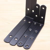 ▨ Stainless Steel Duty L Decorative Corner Brace Angle Bracket Shelf Bracket Support Furniture Connector Industrial Decora