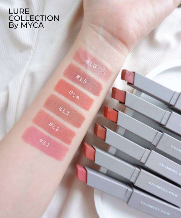 ลิป-myca-เนื้อกึ่งเเมท์-รุ่นใหม่ล่าสุด-พร้อมส่ง