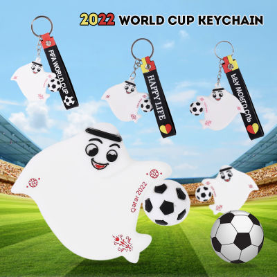 2022กาตาร์ World Cup Mascot Laeeb Series Of Toys Keychain Figure Decorative Collectible Club Fans ของที่ระลึก Holiday Gift