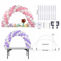 【 Party Store 】ลูกโป่งงานแต่งทรงโค้ง Dudukan Balon เสาสำหรับเด็ก,ลูกโป่ง DIY สำหรับตกแต่งวันเกิดงานเลี้ยงสมรสอุปกรณ์สายยึดเกี่ยวลูกโป่ง