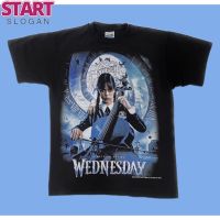 START มหัศจรรย์สไตล์โกธิค ตระกูล Addams ถ้าชอบอย่าพลาด   WEDNESDAY ADDAMS 02  - UNISEX เสื้อยืด ผ้าฟอกนุ่ม