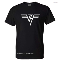 Halen (สต็อกเพียงพอ) Printed Van T-Shirt Men Casusl Streetwear Rock Band Tshirt Fashion High Quality 100% Cotton Unisex Shirt Topsคุณภาพสูง size:S-5XL