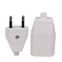 【YF】 EU Russian Male Female Electronic Connector AC Power Plug with Socket Cord Convertor Rewire Adapter 2.5A