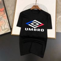 เสื้อยืดพิมพ์ลายตัวอักษรสีเขียว Umbro ผ้าฝ้ายลำลองผู้ชายเสื้อยืดแขนสั้นผู้หญิงขนาดใหญ่พิเศษคุณภาพสูงสำหรับฤดูร้อน2023