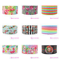 Q&amp;N ribbon 16mm ~ 75mm Summer Flamingo Flower Gift Box With Logo For DIY Bow Craft Wedding Party