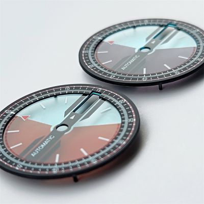hot【DT】 2023 New NH36 28.5mm Fashion Transparent Faces No Calendar for NH36/4R Movement