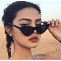 【hot sale】❃ D03 New Fashion Color Retro Triangle Cat Eye Internet-Famous Sunglasses European and American Personalized Sunshade Female Sun Glasses