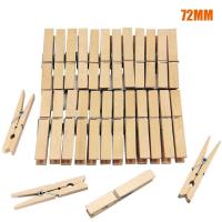 Office 72mm Long School Party Wedding DIY Clothes Pegs Craft Decoration Clothespin Photo Clips Clips Pins Tacks