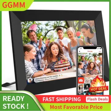 FRAMEO 10.1 Inch Smart WiFi Digital Photo Frame 1280x800 IPS LCD Touch  Screen, Auto-Rotate Portrait and Landscape, Built in 32GB Memory, Share  Moments