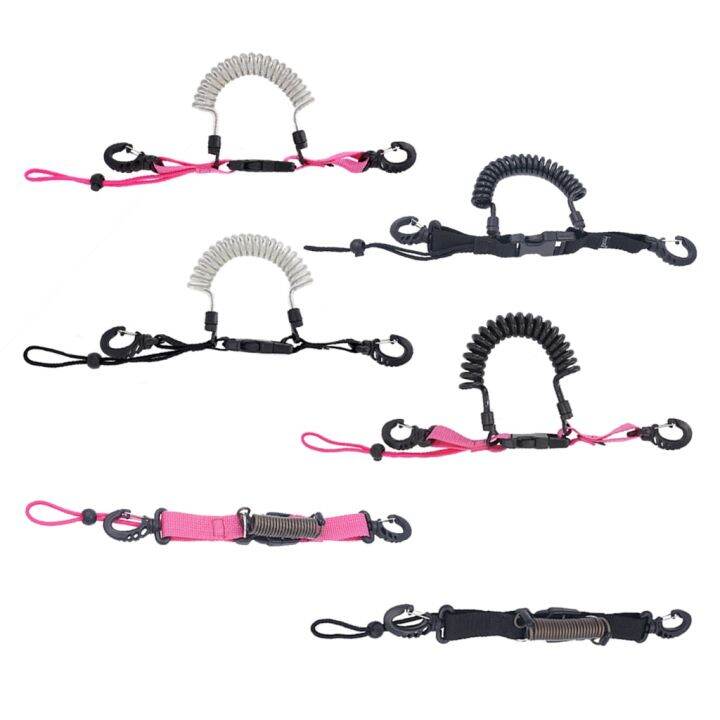 scuba-diving-dive-snappy-coil-spring-spiral-lanyard-with-clips-quick-release-buckle