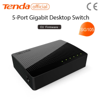 Tenda SG105กิกะบิตมินิ5พอร์ตสวิตช์กิกะบิตสำหรับเดสก์ท็อป/ฮับสวิตช์เครือข่ายอีเธอร์เน็ตแบบเร็ว/การแลกเปลี่ยนแบบเต็มรูปแบบหรือกึ่งดูเพล็กซ์